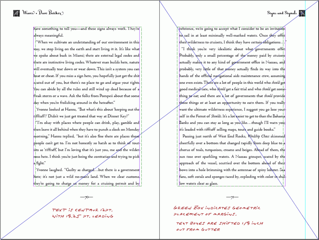 Waves Page Layout Using Tchichold's Canon