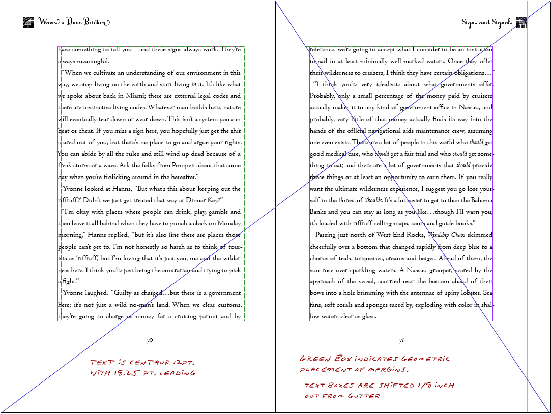 word margins for book