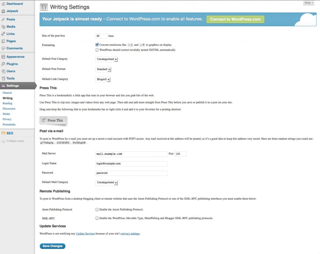 wordpress settings2