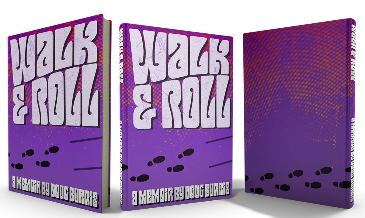 book cover design Doug Burris Walk and Roll